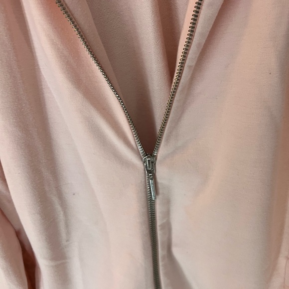PALE PINK H BY HALSTON COTTON KNIT JERSEY COMFORTABLE JACKET M EUC TOO CUTE - Picture 6 of 11